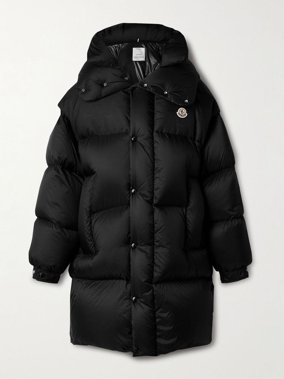 Verone convertible hoodied quilted shell down coat by MONCLER