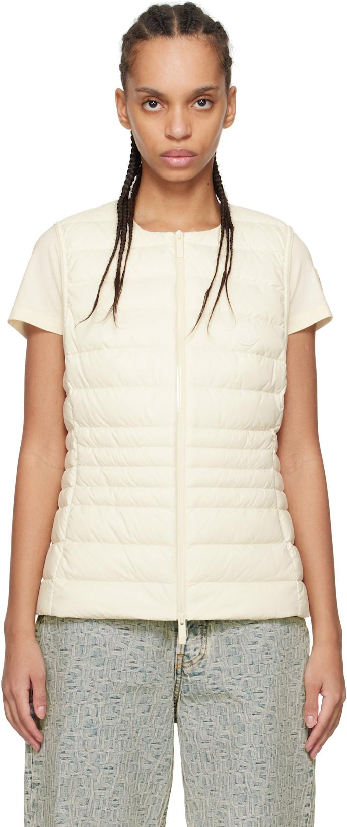 White Irigny Down Vest by MONCLER