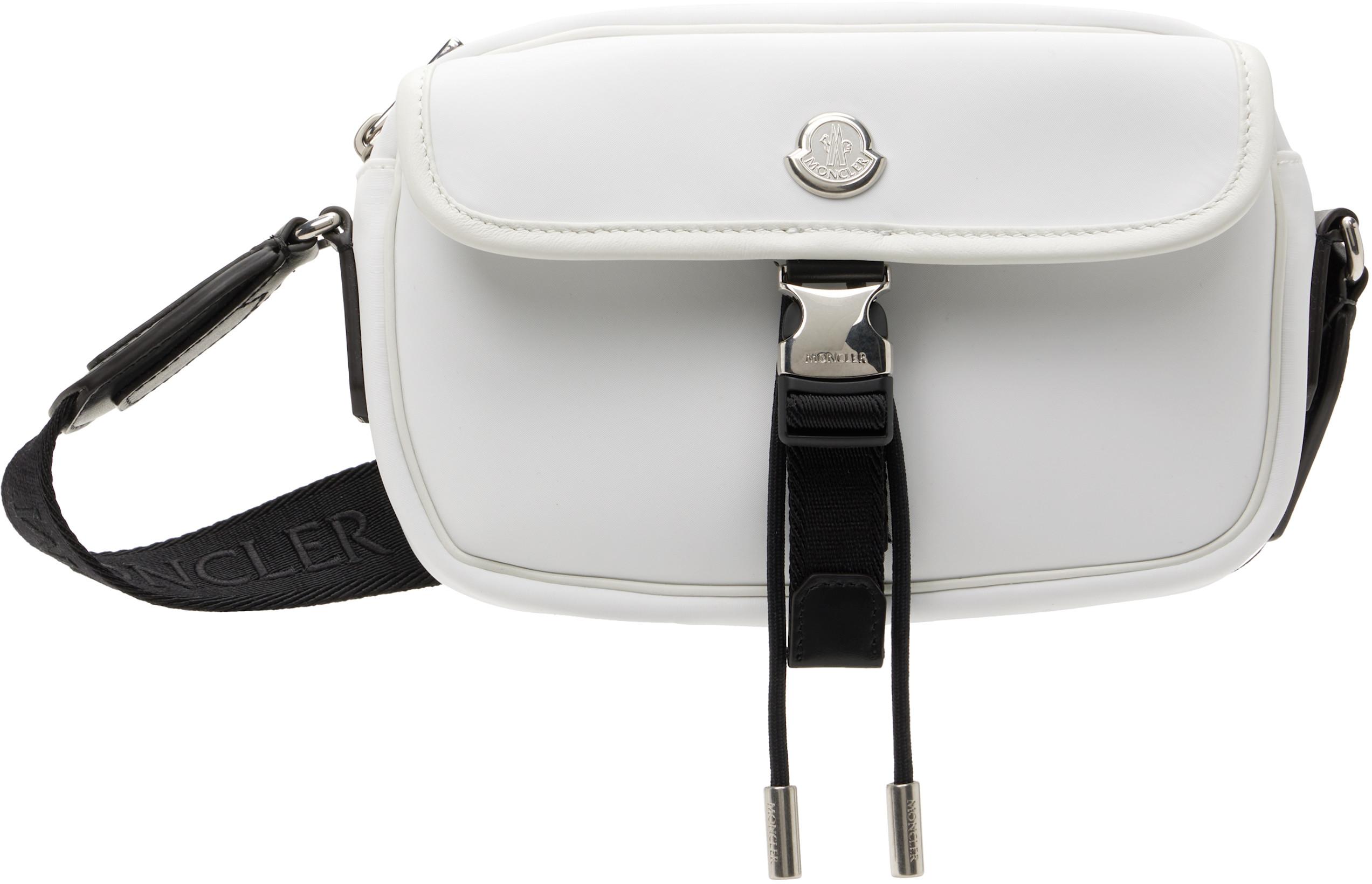White New Trick Cross Body Pouch by MONCLER