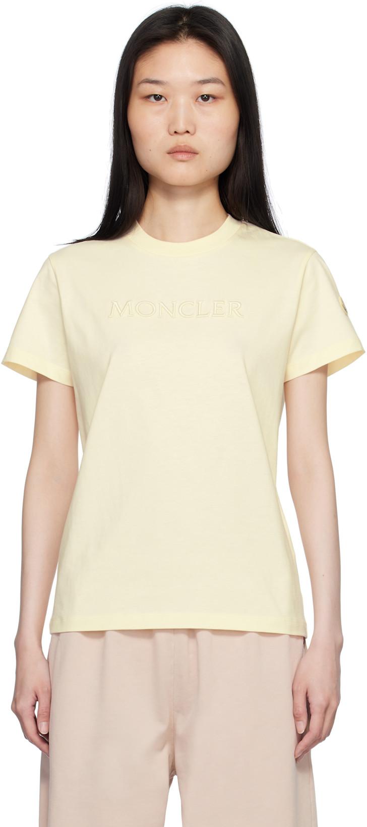 White SS T-shirt by MONCLER