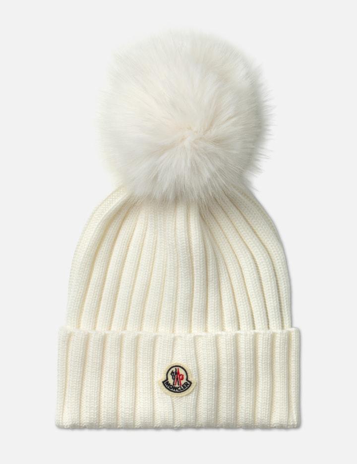 Wool Beanie With Pom Pom by MONCLER