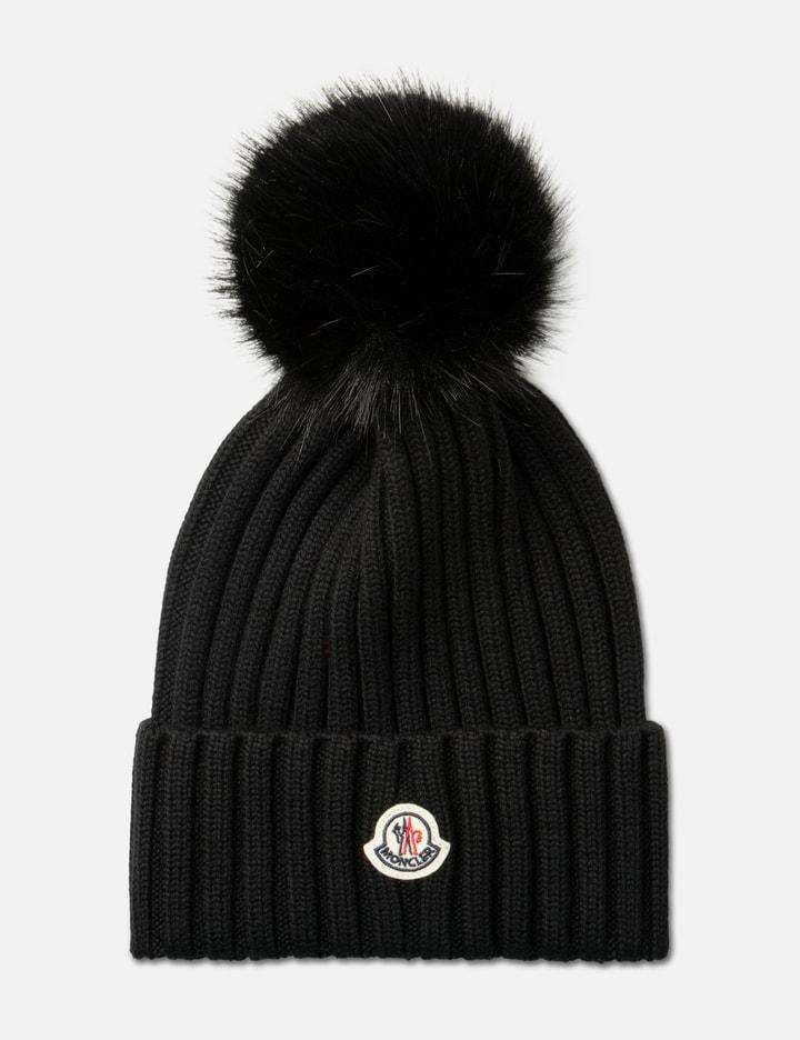 Wool Beanie With Pom Pom by MONCLER