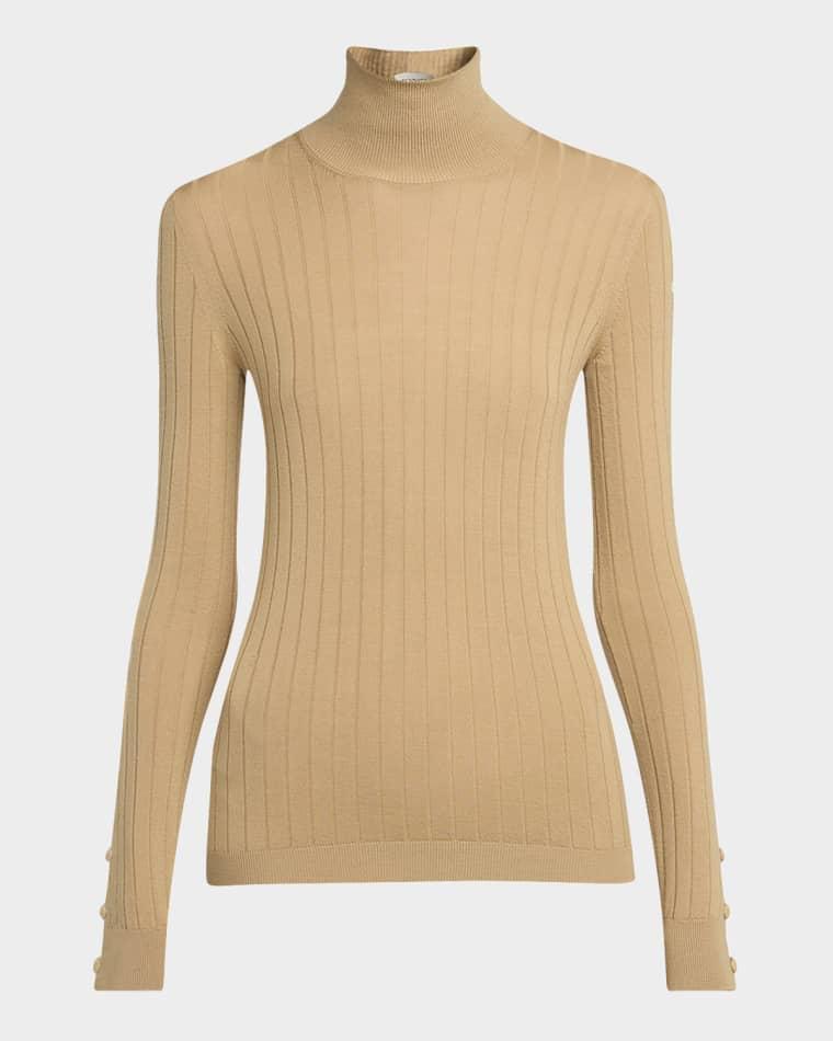 Wool-Cashmere Turtleneck Sweater by MONCLER
