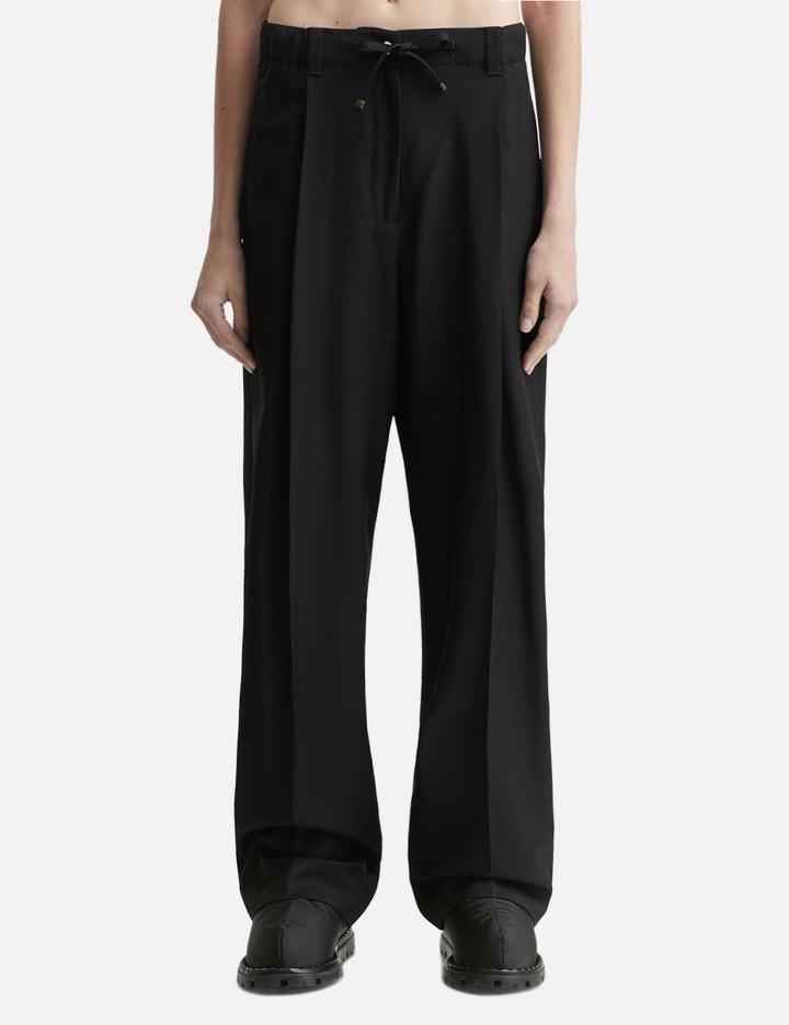 Wool Gabardine Tailored Trousers by MONCLER