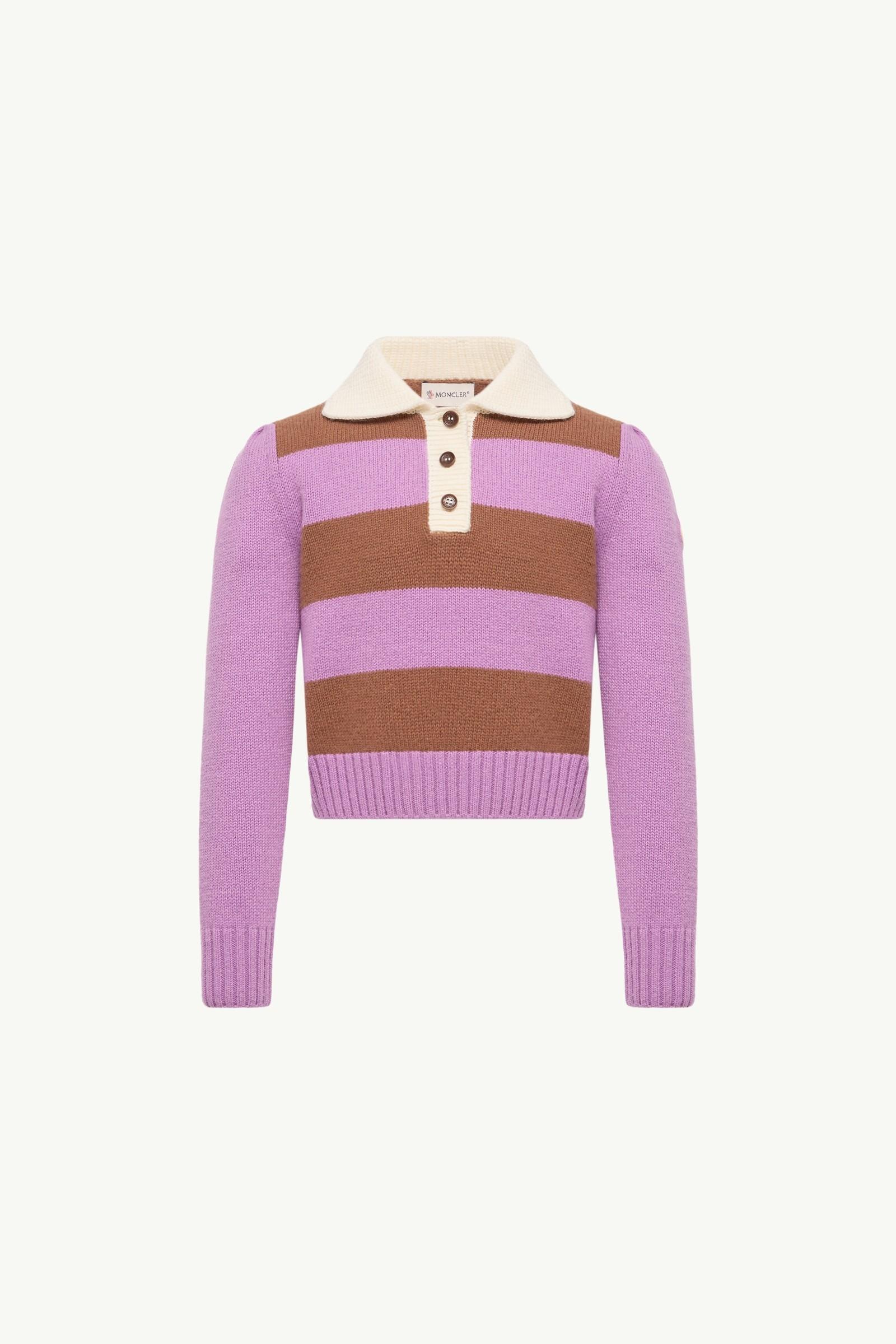 Wool & Cashmere Knit Polo by MONCLER
