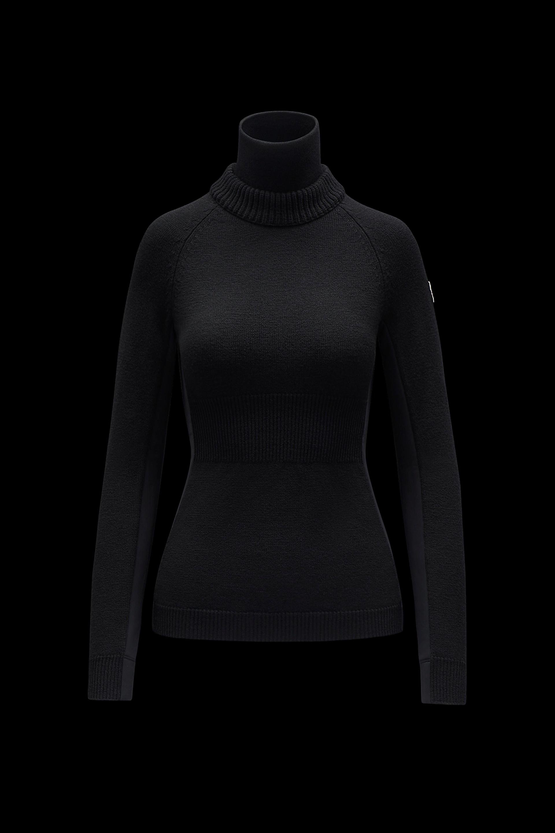Wool & Fleece Turtleneck Sweater by MONCLER