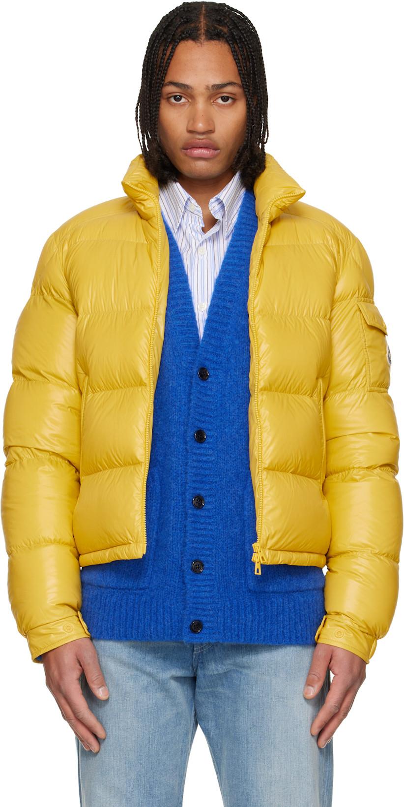Yellow Levitha Short Down Jacket by MONCLER