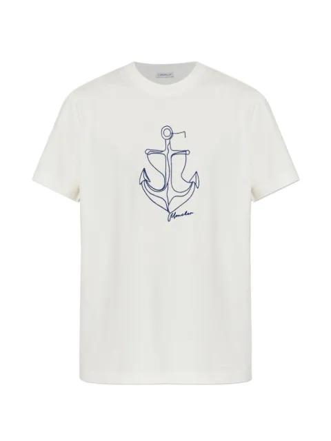anchor print T-shirt by MONCLER