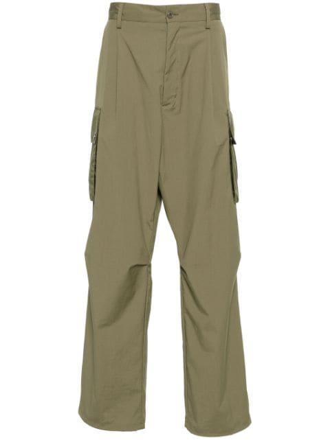 appliqué-logo cargo trousers by MONCLER