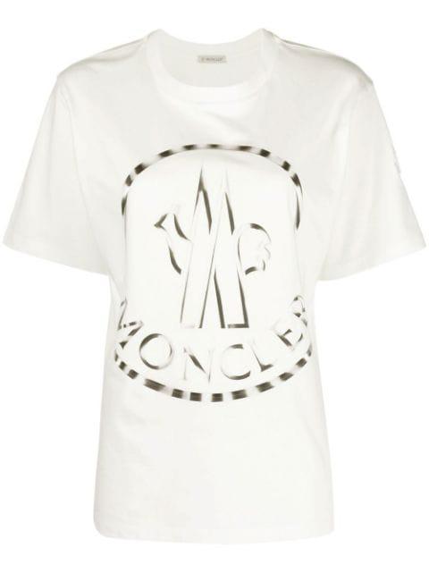 bi-colour logo-print T-shirt by MONCLER