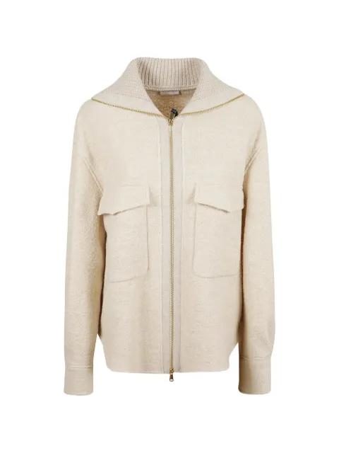boucle  knit jacket by MONCLER
