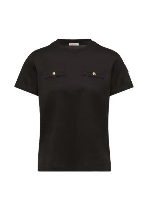 button detail T-shirt by MONCLER