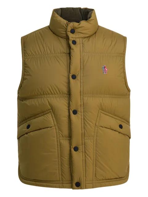 buttoned padded gilet by MONCLER