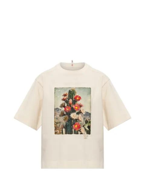 cactus-print T-shirt by MONCLER