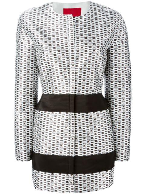 chain print coat by MONCLER