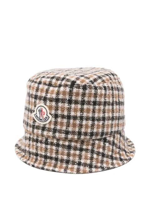 checked bucket hat by MONCLER