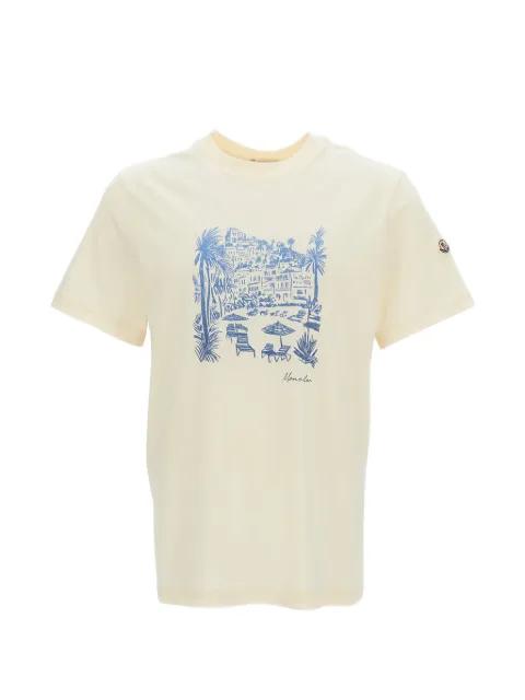 chest printed T-shirt by MONCLER