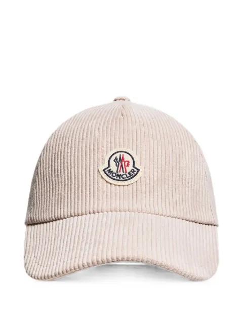 corduroy logo-patch baseball cap by MONCLER