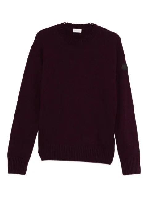 crew-neck logo-patch sweater by MONCLER