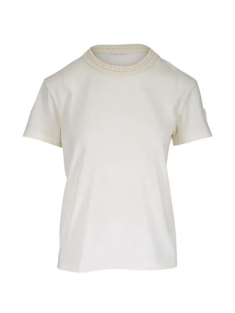 crochet-trim T-shirt by MONCLER