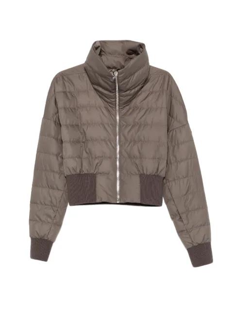 cropped funnel jacket by MONCLER
