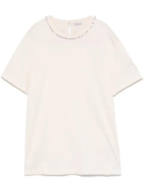 crystal-embellished T-shirt by MONCLER