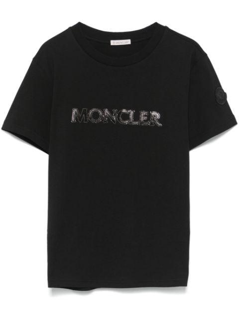 crystal-embellished T-shirt by MONCLER