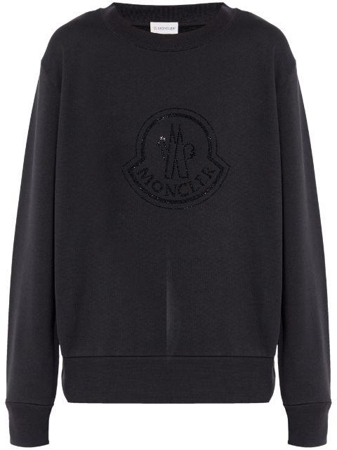 crystal-embellished sweatshirt by MONCLER