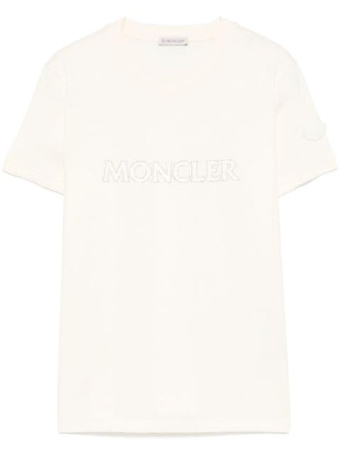 crystal-logo T-shirt by MONCLER