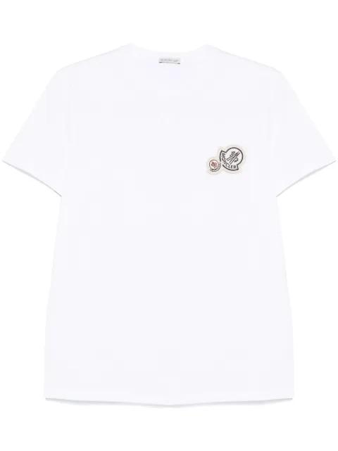 double-logo patch T-shirt by MONCLER