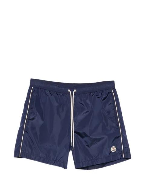 drawstring piping swim shorts by MONCLER