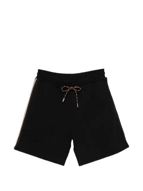 drawstring side stripe shorts by MONCLER