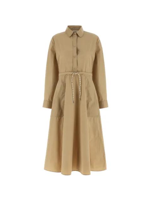 drawstring snap-button midi dress by MONCLER