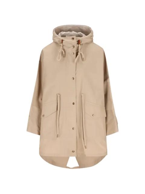 drawstring-waist hoodied parka by MONCLER