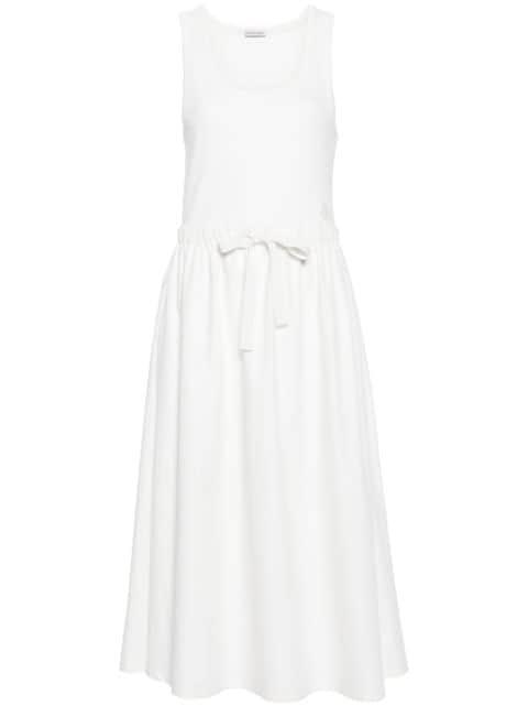 drawstring-waist midi dress by MONCLER