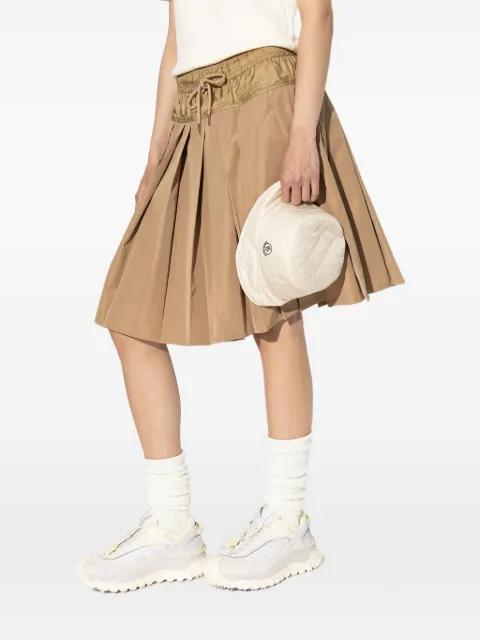 drawstring-waist pleated skirt by MONCLER
