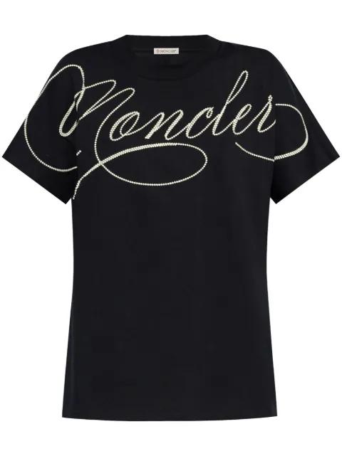embroidered cursive-logo T-shirt by MONCLER
