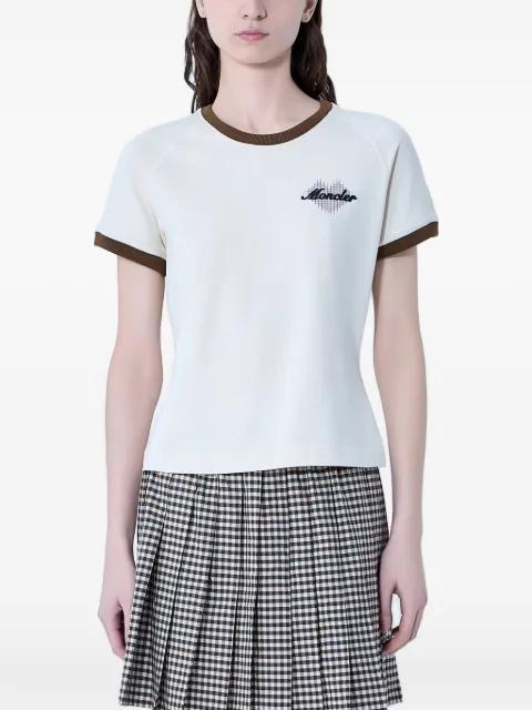 embroidered heart-motif T-shirt by MONCLER