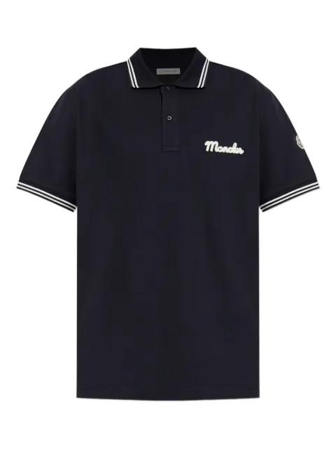 embroidered-logo polo shirt by MONCLER