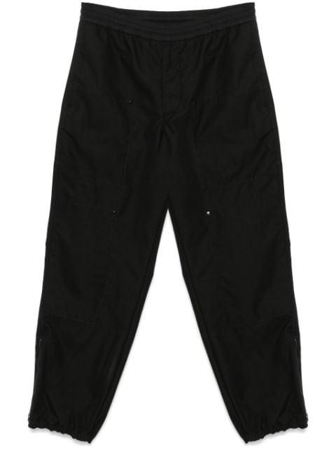 embroidered-logo trousers by MONCLER
