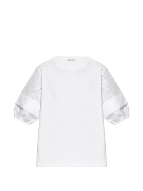 eyelet-detail T-shirt by MONCLER