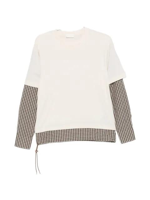 gingham layered T-shirt by MONCLER