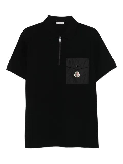 half-zip patch-pocket polo shirt by MONCLER