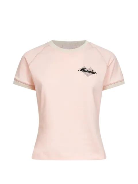 heart-print ribbed T-shirt by MONCLER