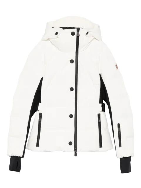 hoodied belted jacket by MONCLER
