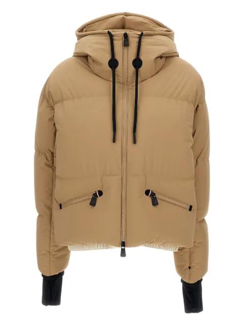 hoodied drawstring puffer jacket by MONCLER