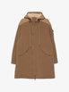 hoodied logo-patch coat by MONCLER hoodied logo-patch coat by MONCLER