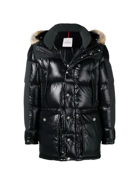 hoodied puffer jacket by MONCLER