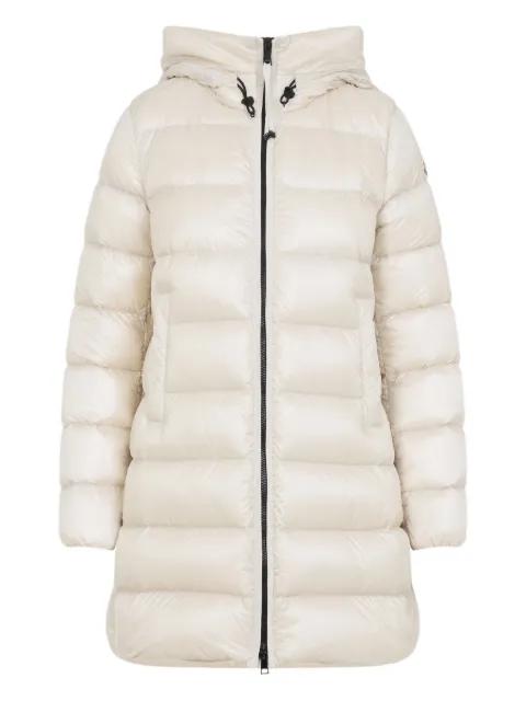 hoodied quilted coat by MONCLER