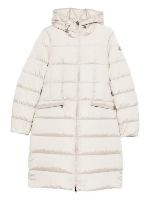 hoodied quilted coat by MONCLER